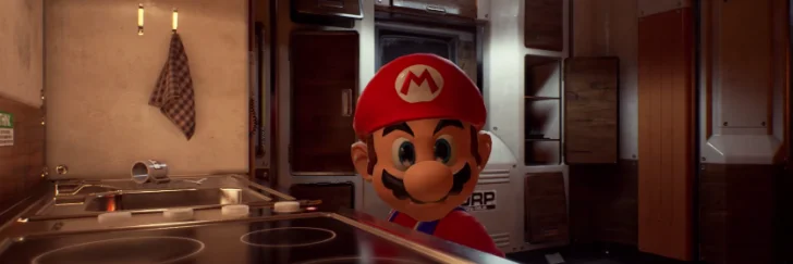 Mario utforskar realistiska miljöer i Unreal 4-motorn