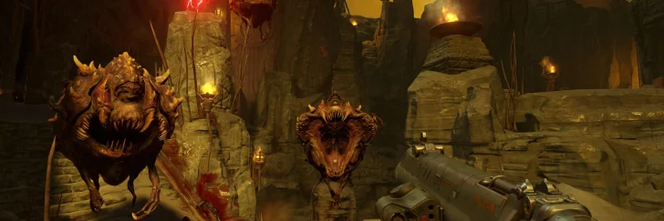Se de köttiga spellägena i tokheta Doom – men ingen deathmatch!