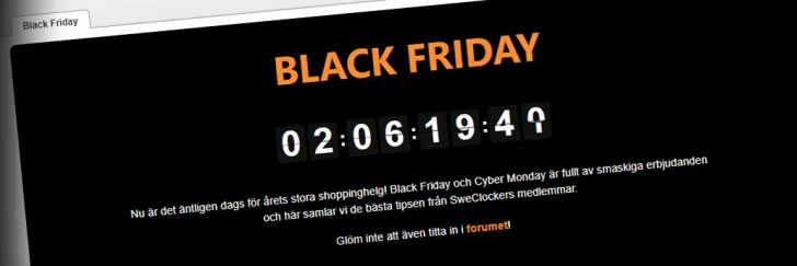 SweClockers tipsbonanza inför Black Friday är igång!