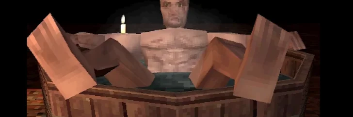 Återupplev badkarsscenen i The Witcher 3 som PS1-spel
