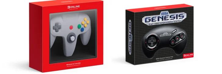 Spel & handkontroller från Nintendo 64 och Sega Genesis kommer till Switch