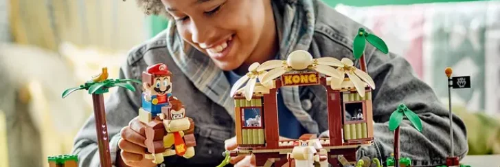 Lego visar fyra Donkey Kong-byggen som släppts i augusti