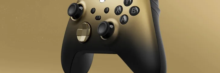 Xbox-kontroll med skuggad gulddesign släpps denna månad